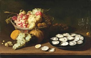 Still Life, Oysters and Fruits