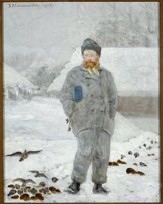 Portrait of Adolf Dygasiński with Birds