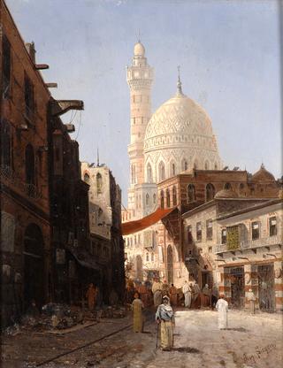 Oriental Market Scene