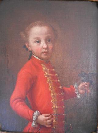 Child with a Bird in Court Attire