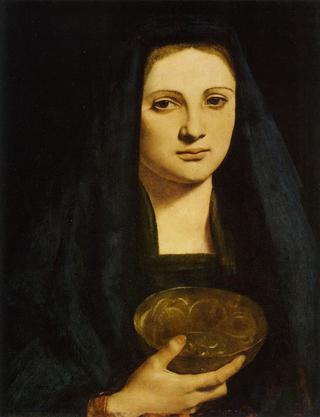一位年轻女子的艺术肖像