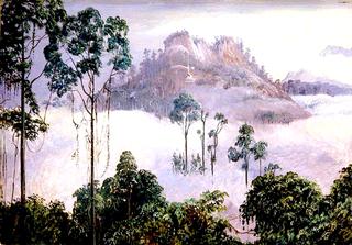 The Quicksilver Mountain of Tegora, Sarawak, Borneo, by Moonlight