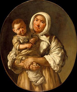 A Peasant Mother with Her Child in Her Arms