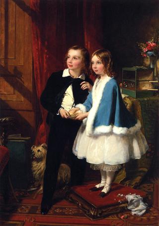 Lord Almeric Athelstan Spencer-Churchill and Lady Clementina Spencer-Churchill, the Children of George Spencer-Churchill, 6th Duke of Marlborough, and His Second Wife, Charlotte Augusta