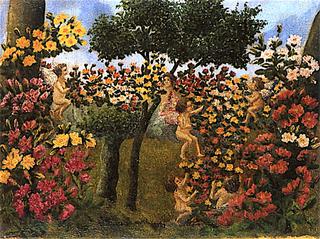 Putti and Flowers