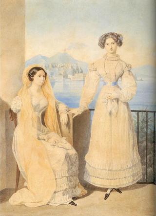 蒂森豪森伯爵夫人多萝西娅和她妹妹凯瑟琳的肖像