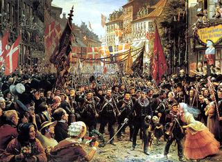 Danish Soldiers Return to Copenhagen, 1849