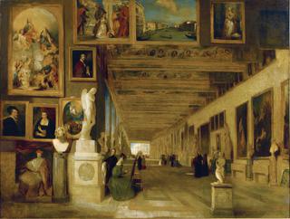 The Long Gallery at the Uffizi