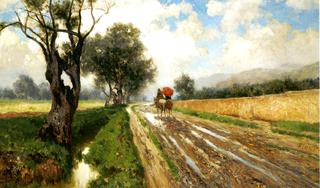 Country Road with Figure