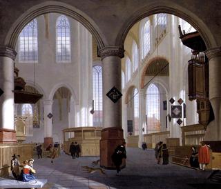 Interior of the Oude Kerk, Delft