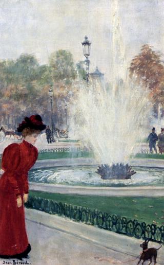 Parisienne Au Rond Point Des Champs ­ Elysées