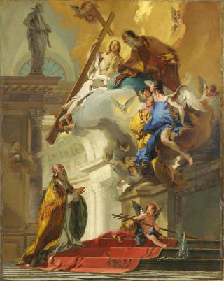 A Vision of the Trinity appearing to Pope Saint Clement