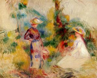 Two Women in a Garden