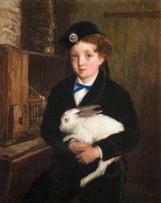 Girl Holding a Rabbit