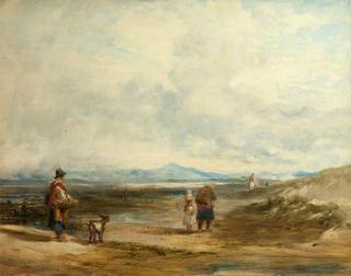 Welsh Peasants Returning from Market:  Scene near Barmouth