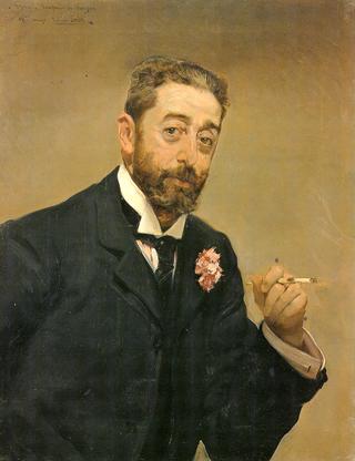 Retrato de hombre Fumando