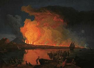 Eruption of Vésuvius   15 July 1794.