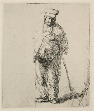 A Ragged Peasant with his Hands Behind Him