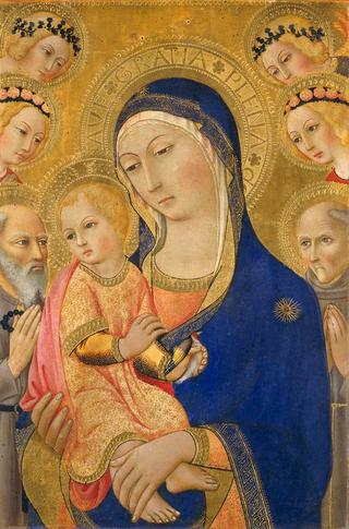 Madonna and Child with Saint Jerome, Saint Bernardino, and Angels