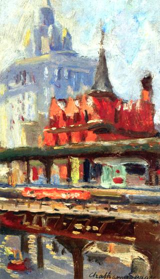 New York City, Chatham Square (sketch)
