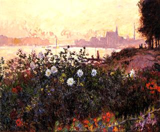 Flowers on the riverbank at Argenteuil