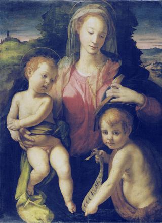 Madonna and child with Saint John