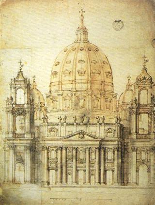 Sketch of the Facade of St. Peter