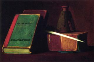 Still LIfe with Books and Inkwell