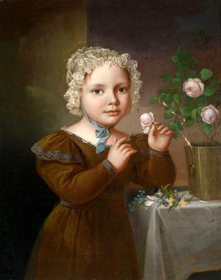 Girl with Roses