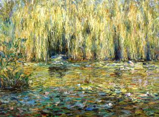 Willows by the Pond in Giverny