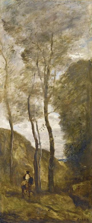Horseman in a Gorge