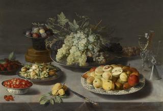 Still Life of Grapes and Other Fruits