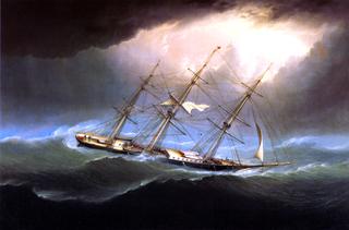 The Clipper "Flying Cloud" off Cape Horn