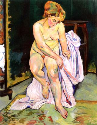 Nude with Drapery