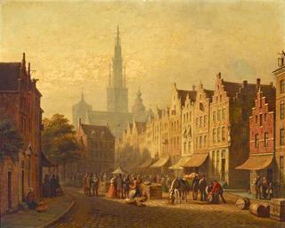 A Dutch Town Scene