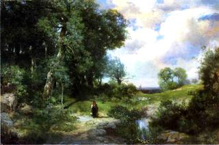 Young Girl in a Long Island Landscape