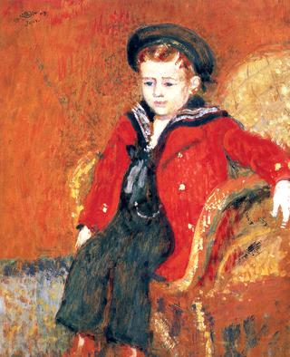 LIttle Boy with Red Coat