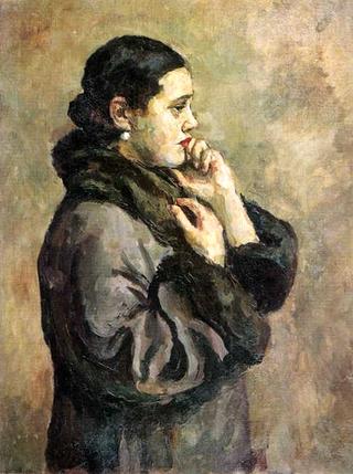 Portrait of Natalia Konchalovsky, the artist's daughte