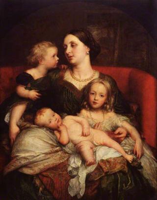 乔治·奥古斯都·弗雷德里克·卡文迪什·本丁克夫人和她的孩子们