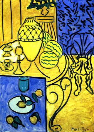 Interior in Yellow and Blue