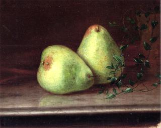 Two Green Pears
