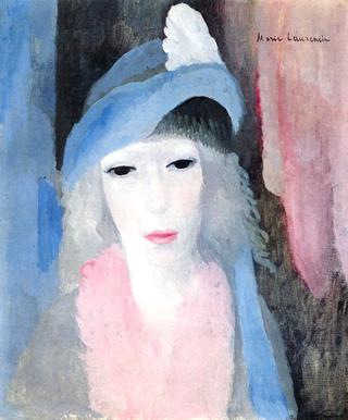 Young Woman with Feathered Hat