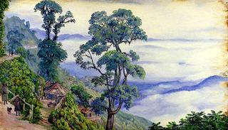 大吉岭的云，九月，1878年，印度