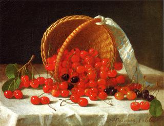 Cherries Spilling from a Basket