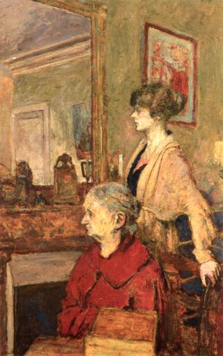 Madame  Vuillard and Annette, rue de Calais