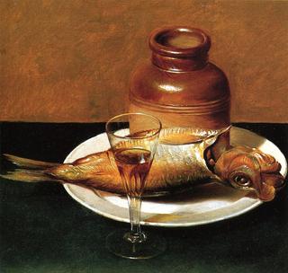 Still Life with Jug and Fish