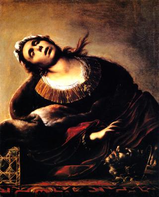 Herodias with the head of  saint John Baptist