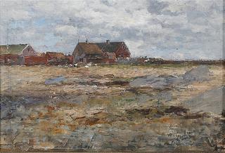 Landscape with Barns