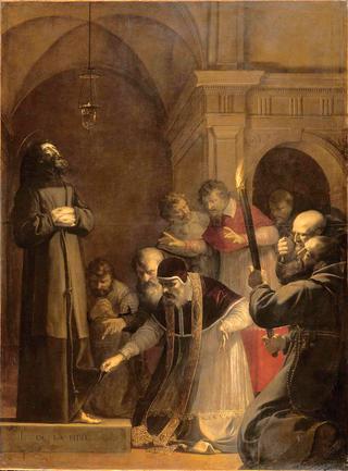 Pope Nicholas V Visiting the Tomb of St Francis of Assisi in 1449