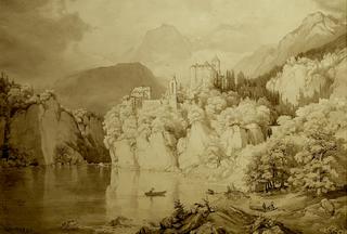 Alpine Lanscape with a Castle